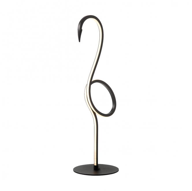Elstead Lighting FLAMINGO-TL-BLK Flamingo LED Table Lamp in a Black Finish
