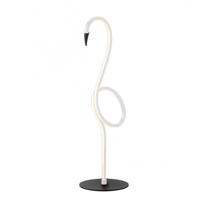 Elstead Lighting FLAMINGO-TL-WHT Flamingo LED Table Lamp in a White Finish
