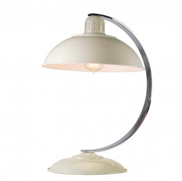 FRANKLIN-CREAM Franklin 1 Light Desk Lamp in an Oyster White Finish