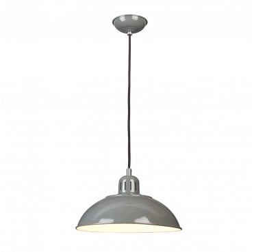 FRANKLIN-P-GY Franklin 1 Light Pendant in a Grey Finish