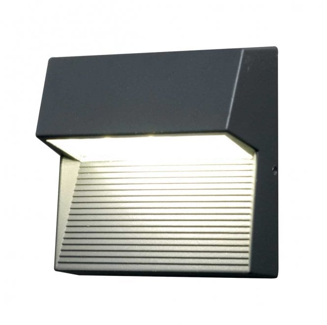 Elstead Lighting FREYR-SQ Freyr Square Outdoor IP44 1 Light Wall Light in a Graphite Finish
