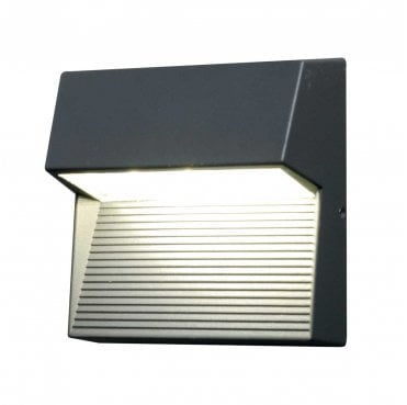 FREYR-SQ Freyr Square Outdoor IP44 1 Light Wall Light in a Graphite Finish