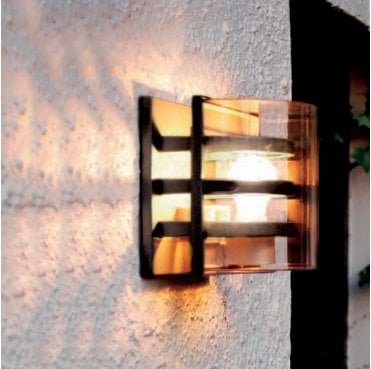 FRIDA-M Frida Outdoor IP44 1 Light Wall Light in a Graphite Finish
