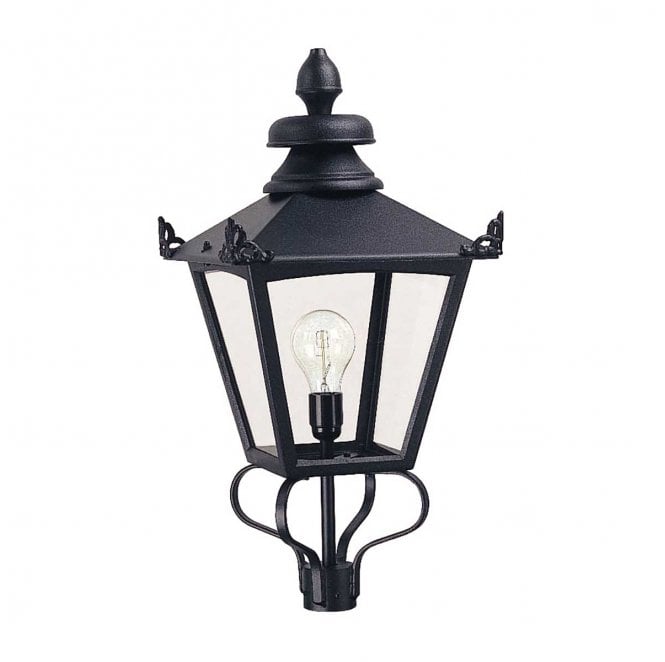 Elstead Lighting GL1-BLACK Grampian Outdoor IP44 1 Light Lamp Head Only Light in a Black Finish