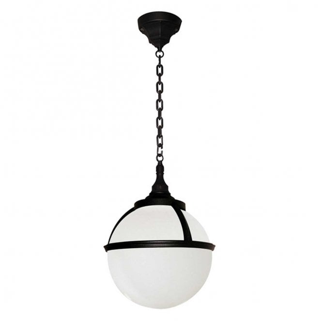 Elstead Lighting GLENBEIGH-CHAIN Glenbeigh Outdoor IP44 1 Light Chain Lantern in a Black Finish