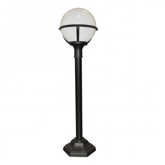 Elstead Lighting GLENBEIGH-PILLAR Glenbeigh Outdoor IP44 1 Light Pillar lantern in a Black Finish