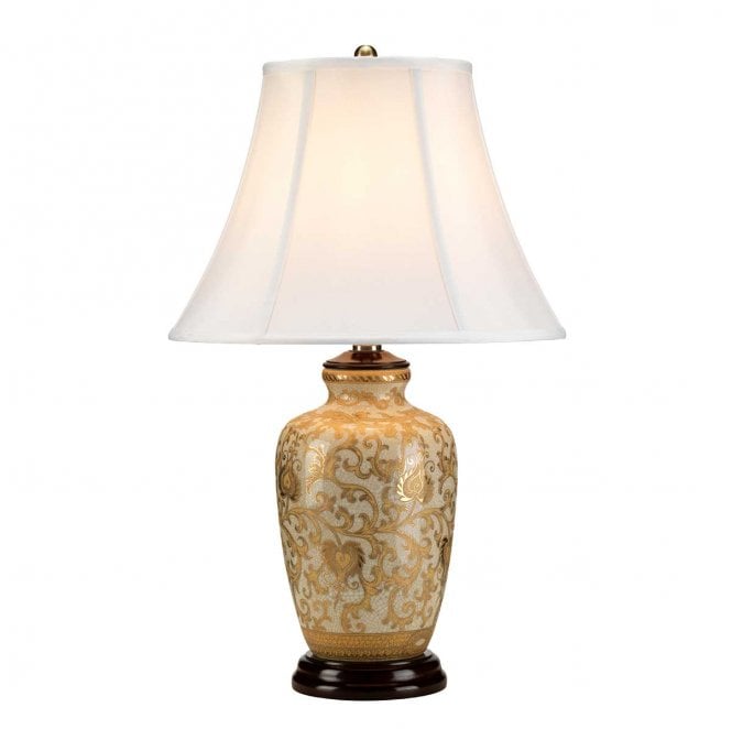 Elstead Lighting GOLD-THISTLE-TL Gold Thistle 1 Light Table Lamp in a Gold Finish