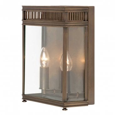 HL7-M-DB Holborn Outdoor IP44 2 Light Medium Half Lantern in a Dark Bronze Finish