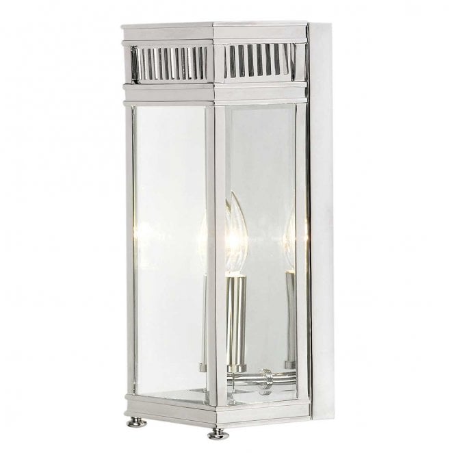 Elstead Lighting HL7-S-PC Holborn Outdoor IP44 1 Light Small Half Lantern in a Polished Chrome Finish