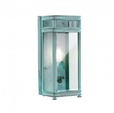 HL7-S-VDG Holborn OutdoorI P44 1 Light Small Half Lantern in a Verdigris Finish