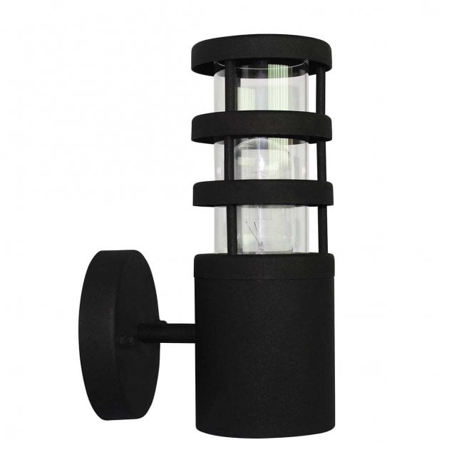 Elstead Lighting HORNBAEK-W1 Hornbaek Outdoor IP44 1 Light Wall Lantern in a Black Finish