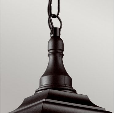 KERRY-CHAIN Kerry Outdoor IP44 1 Light Chain Lantern in a Black Finish