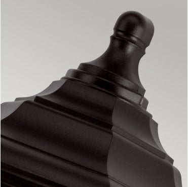 KINSALE-FLUSH Kinsale Outdoor IP44 1 Light Flush Lantern in a Black Finish