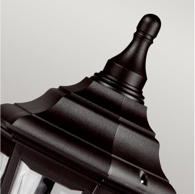 Elstead Lighting KINSALE-PILLAR Kinsale Outdoor IP44 1 Light Pillar Lantern in a Black Finish