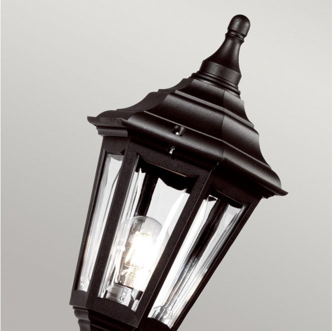 Elstead Lighting KINSALE-POST Kinsale Outdoor IP44 1 Light Lamp Post in a Black Finish