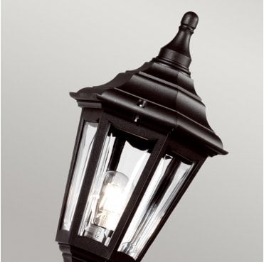 KINSALE-POST Kinsale Outdoor IP44 1 Light Lamp Post in a Black Finish