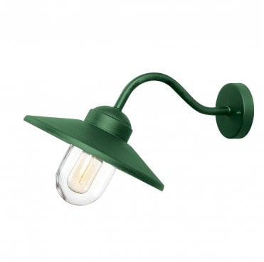 KLAMPENBORG-FGR Klampenborg Outdoor IP44 1 Light Wall Lantern in a Fir Green Finish