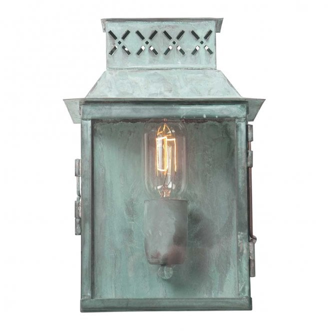 Elstead Lighting LAMBETH-PALACE-V Lambeth Place Outdoor IP44 1 Light Wall Lantern in a Verdigris Finish