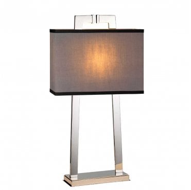 MAGRO-TL Magro 1 Light Table Lamp in a Polished Nickel Finish