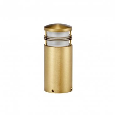 NEWBRIGHTON-MB-BRASS Newbrighton Outdoor IP55 1 Light Mini Bollard in a Brushed Brass Finish