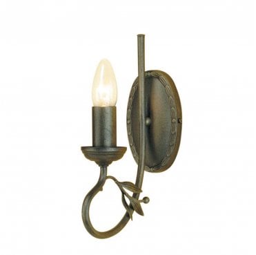 OV1-BLK-GOLD Olivia 1 Light Wall Light in a Black and Gold Patina Finish