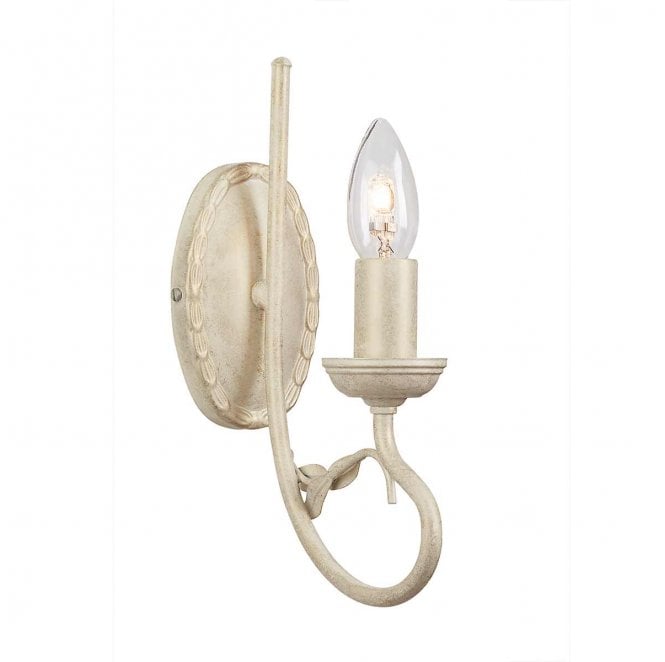 Elstead Lighting OV1-IVORY-GOLD Olivia 1 Light Wall Light in an Ivory and Gold Patina Finish