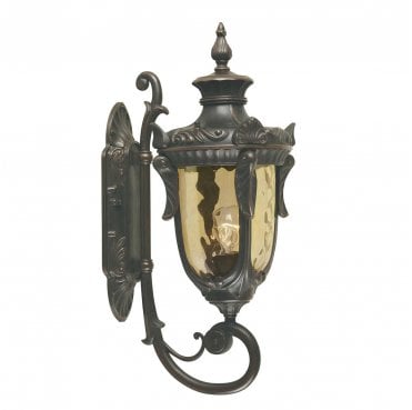 PH1-M-OB Philadelphia Outdoor IP44 1 Light Medium Wall Lantern in an Old Bronze Finish
