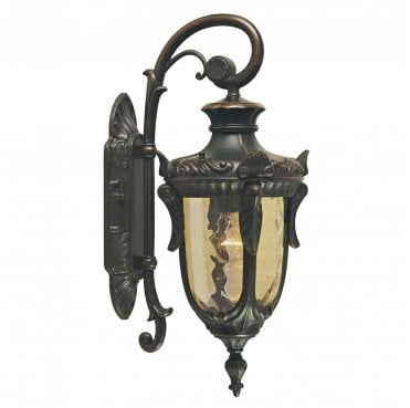 PH2-M-OB Philadelphia Outdoor IP44 1 Light Medium Down Wall Lantern in an Old Bronze Finish