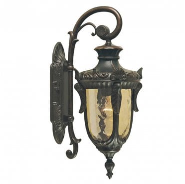 PH2-S-OB Philadelphia Outdoor IP44 1 Light Small Down Wall Lantern in an Old Bronze Finish