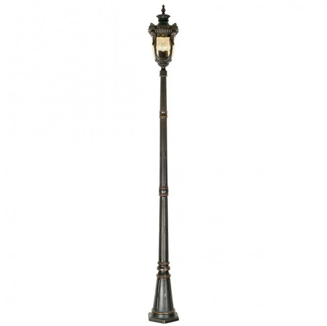 Elstead Lighting PH5-L-OB Philadelphia Outdoor IP44 3 Light Large Lamp Post in an Old Bronze Finish