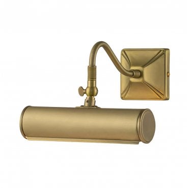 PL1-10-BB Picture Light 1 Light Small in a Brushed Brass Finish