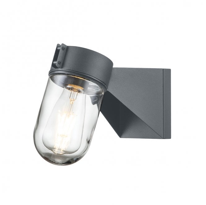 Elstead Lighting PORTOFINO Portifino Outdoor IP44 1 Light Wall Lantern in a Grey Finish