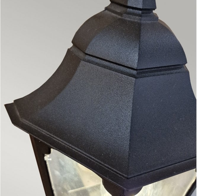 Elstead Lighting PR7-BLACK Parish Outdoor IP44 1 Light Half Lantern in a Black Finish