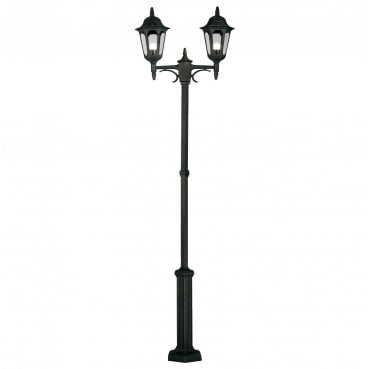 PR8-BLACK Parish Outdoor IP44 2 Light Twin Lamp Post in a Black Finish