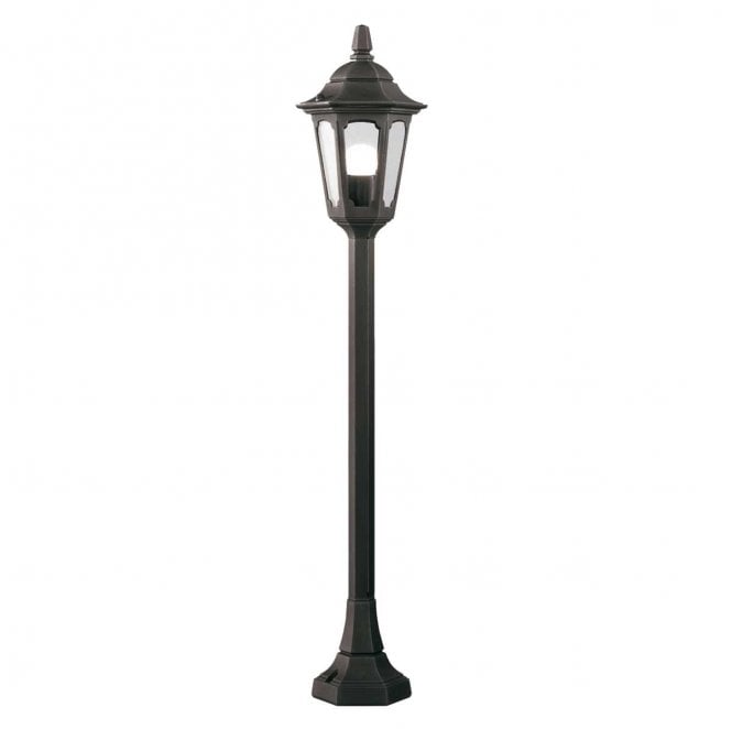 Elstead Lighting PRM5-BLACK Parish Mini Outdoor IP44 1 Light Pillar in a Black Finish
