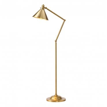 PV-FL-AB Provence 1 Light Floor Lamp in an Aged Brass Finish