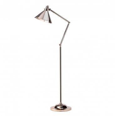 PV-FL-PN Provence 1 Light Floor Lamp in a Polished Nickel Finish