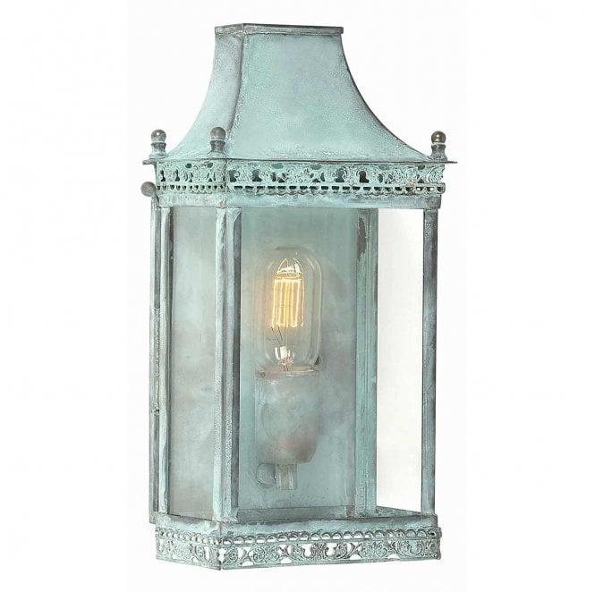 Elstead Lighting REGENTS-PARK-V Regents Park Outdoor IP44 1 Light Wall Lantern in a Verdigris Finish