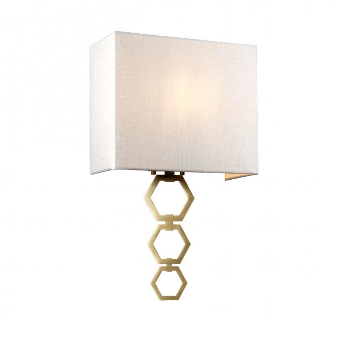 Elstead Lighting RIA-MEDIUM-AB Ria 1 Light Medium Wall Light in an Aged Brass Finish
