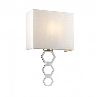 RIA-MEDIUM-PC Ria 1 Light Medium Wall Light in a Polished Chrome Finish