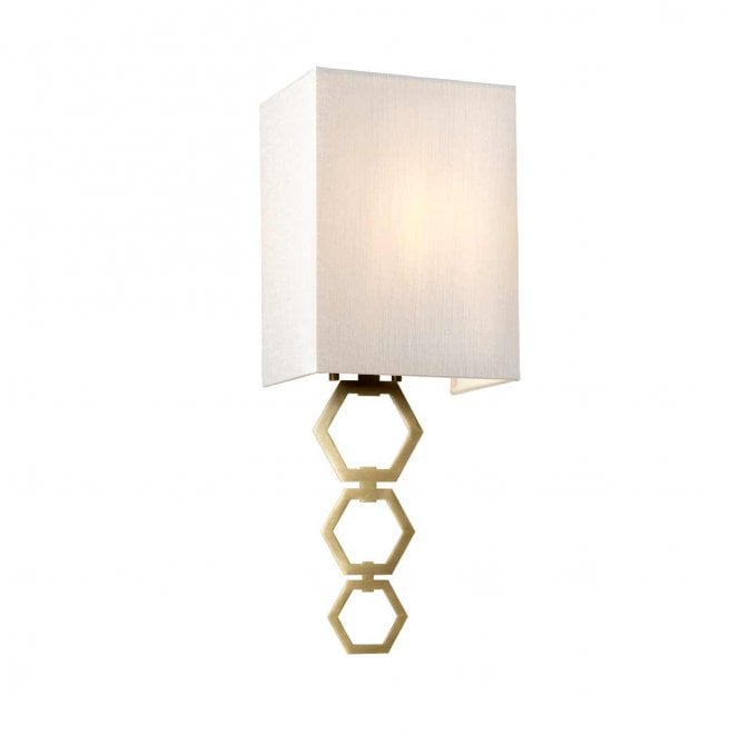 Elstead Lighting RIA-SMALL-AB Ria 1 Light Small Wall Light in an Aged Brass Finish