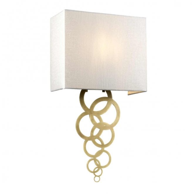Elstead Lighting ROSA-MEDIUM-AB Rosa 1 Light Medium Wall Light in an Aged Brass Finish