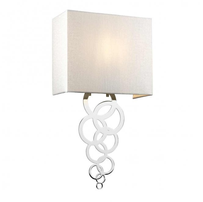 Elstead Lighting ROSA-MEDIUM-PC Rosa 1 Light Medium Wall Light in a Polished Chrome Finish