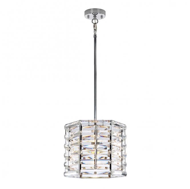 Elstead Lighting SHOAL-1P Shoal 1 Light Pendant in a Polished Nickel Finish