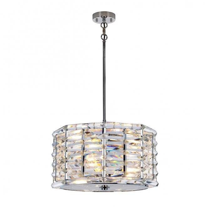 Elstead Lighting SHOAL-4P Shoal 4 Light Pendant in a Polished Nickel Finish