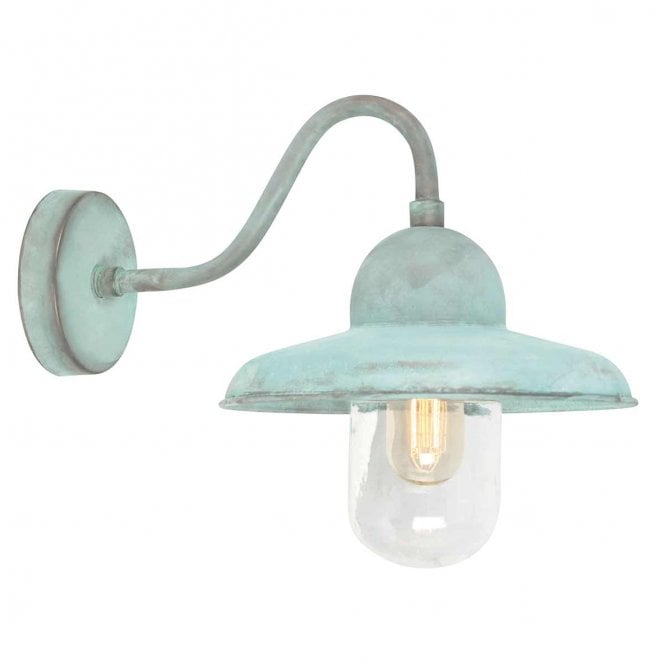 Elstead Lighting SOMERTON-V Somerton Outdoor IP44 1 Light Wall Lantern in a Verdigris Finish