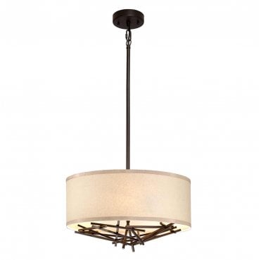 TAIKO-3P Taiko 3 Light Pendant in an Old Bronze Finish