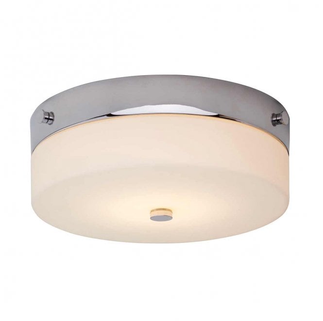 Elstead Lighting TAMAR-F-M-PC Tamar IP44 1 Light Medium Flush Light in a Polished Chrome Finish
