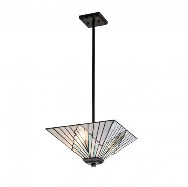 TF-ALDERLEY-F-P Alderley 2 Light Trio Mount Pendant in a Vintage Bronze Finish