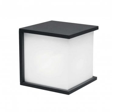 TORSTEN-SQ Torsten Outdoor IP54 1 Light Wall Fitting in a Graphite Finish